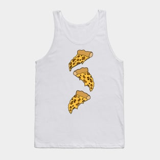 leopard print pizza grid Tank Top